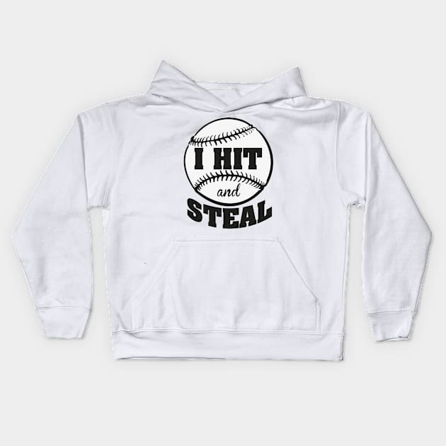 I hit and steal Kids Hoodie by nektarinchen